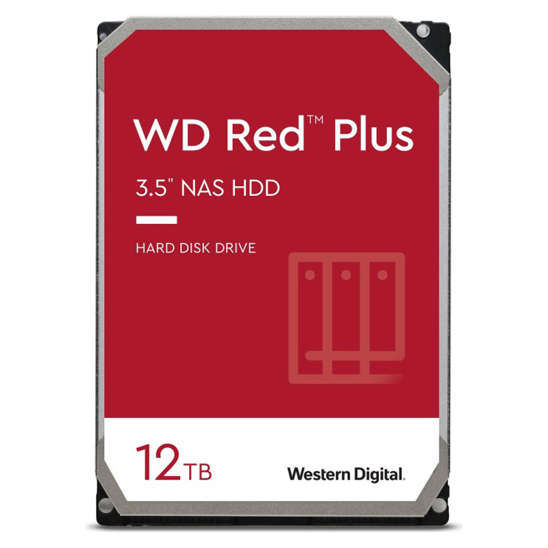 هارد دیسک اینترنال وسترن دیجیتال مدل Red Plus ظرفیت 12 ترابایت