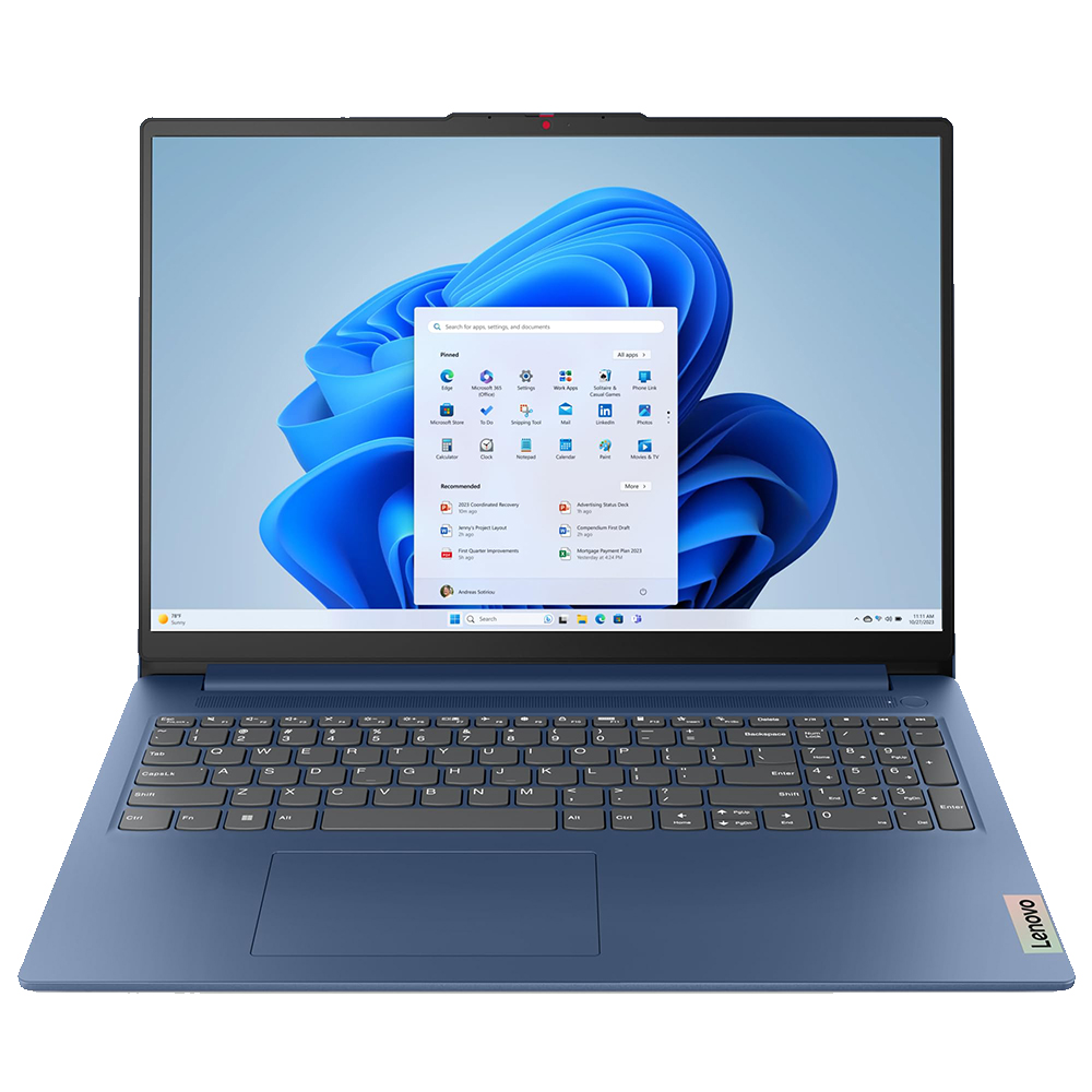 لپ تاپ 15.6 اینچ لنوو مدل IdeaPad Slim 3 پردازنده CORE i3 N305 رم 8GB حافظه 512GB SSD