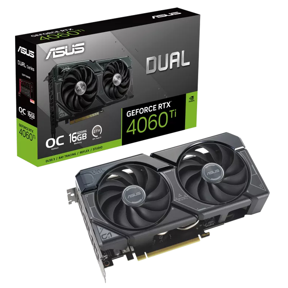 کارت گرافیک ایسوس مدل Dual GeForce RTX 4060 ti OC Edition 16GB GDDR6